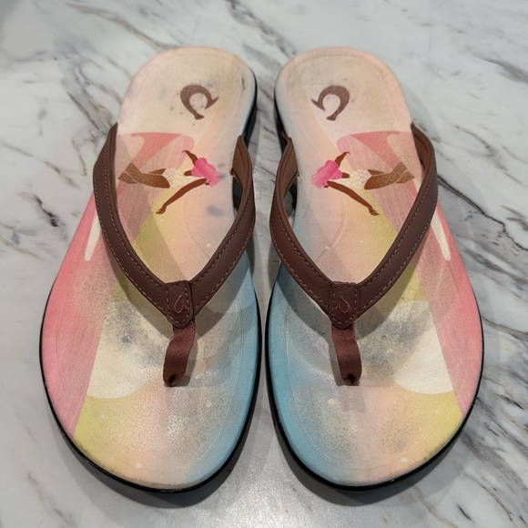 Olukai Women’s Ho'opio Pae Flip Flop Sandals Rose Size‎ 10 - Picture 1 of 13